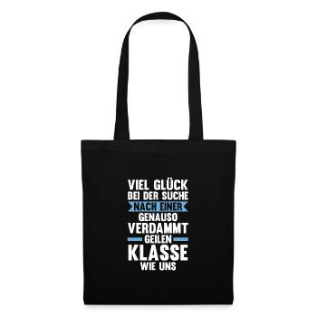 Lehrer Rente Klasse Geschenk - Stoffbeutel - Schwarz - Vorne