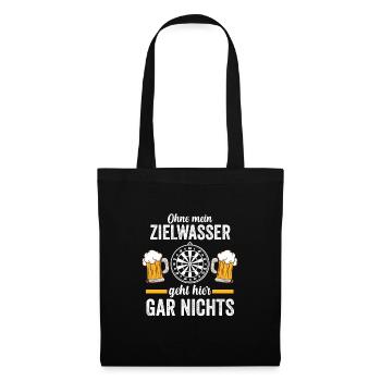 DART AND BEER 30 - Stoffbeutel - Schwarz - Vorne