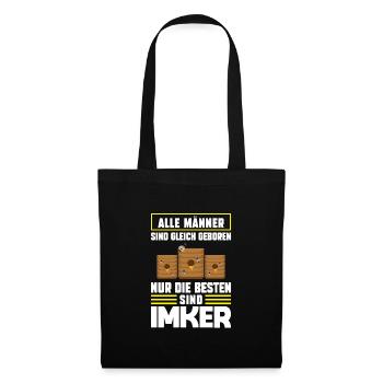 Imker Bienen Imkerei Geschenk - Stoffbeutel - Schwarz - Vorne