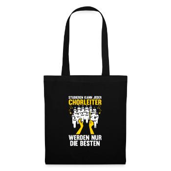 Chorleiter Beruf Chor Geschenk - Stoffbeutel - Schwarz - Vorne