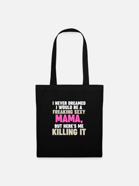 Mama Oma Oma Geschenk - Stoffbeutel - Schwarz