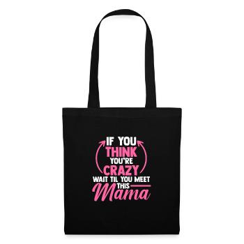 Mama Oma Oma Geschenk - Stoffbeutel - Schwarz - Vorne