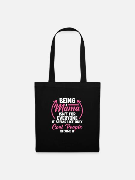 Mama Oma Oma Geschenk - Stoffbeutel - Schwarz