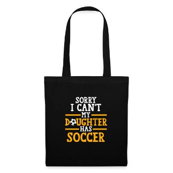 Soccer Mom Tochter Soccer Mom Sport Geschenk - Stoffbeutel - Schwarz - Vorne