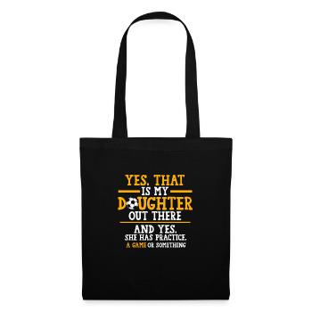 Soccer Mom Tochter Soccer Mom Sport Geschenk - Stoffbeutel - Schwarz - Vorne