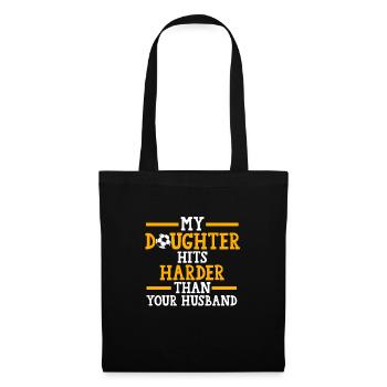 Soccer Mom Tochter Soccer Mom Sport Geschenk - Stoffbeutel - Schwarz - Vorne