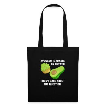 Avocados Avocado Avocado-Liebhaber Geschenk - Stoffbeutel - Schwarz - Vorne