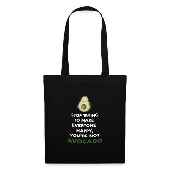 Avocados Avocado Avocado-Liebhaber Geschenk - Stoffbeutel - Schwarz - Vorne