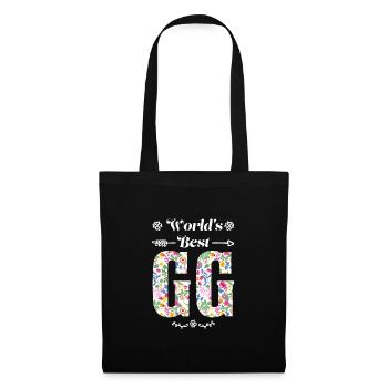 Großmutter GG Oma Geschenk - Stoffbeutel - Schwarz - Vorne