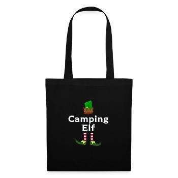 Camping Elf Camping Elf Geschenk - Stoffbeutel - Schwarz - Vorne