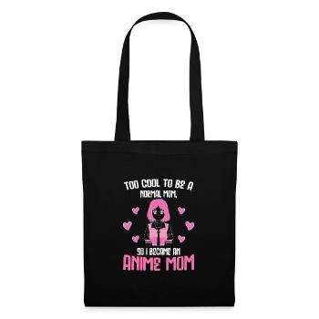 anime merch Anime anime mom Geschenk - Stoffbeutel - Schwarz - Vorne