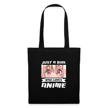 Anime merch Anime Anime Merchandise Geschenk - Stoffbeutel - Schwarz - Vorne