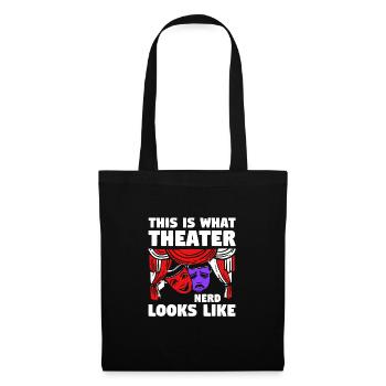 Theater Broadway-Musical Geschenk - Stoffbeutel - Schwarz - Vorne
