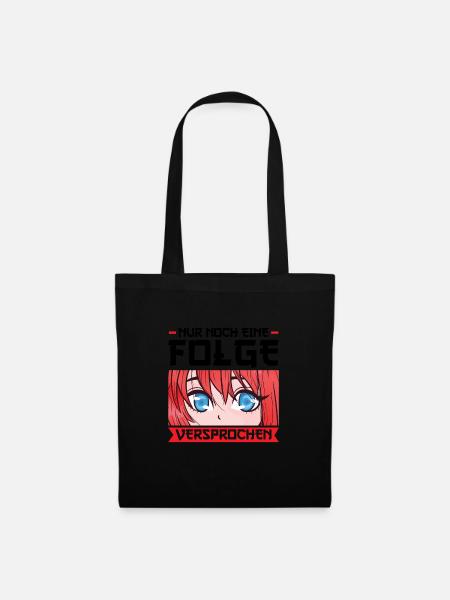 Anime Merch Otaku Geschenk - Stoffbeutel - Schwarz