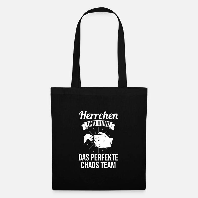 Hunde Hund Hund Besitzer Geschenk - Stoffbeutel - Schwarz