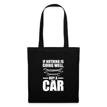 Autos Autos Autoliebhaber Geschenk - Stoffbeutel - Schwarz - Vorne