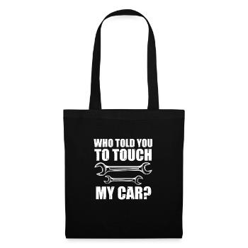 Autos Autos Autoliebhaber Geschenk - Stoffbeutel - Schwarz - Vorne