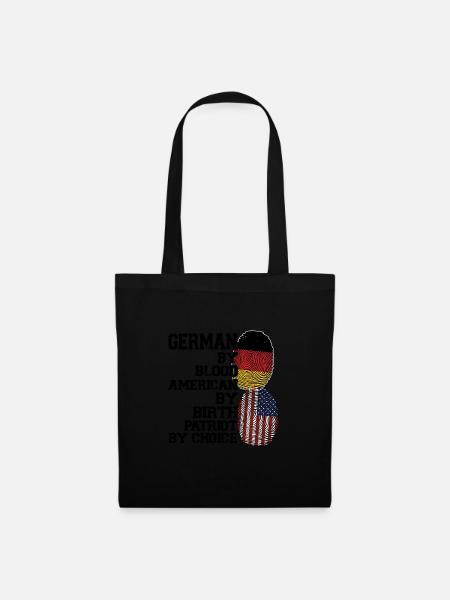 Deutschland Deutsch Deutsche Wurzeln Geschenk - Stoffbeutel - Schwarz