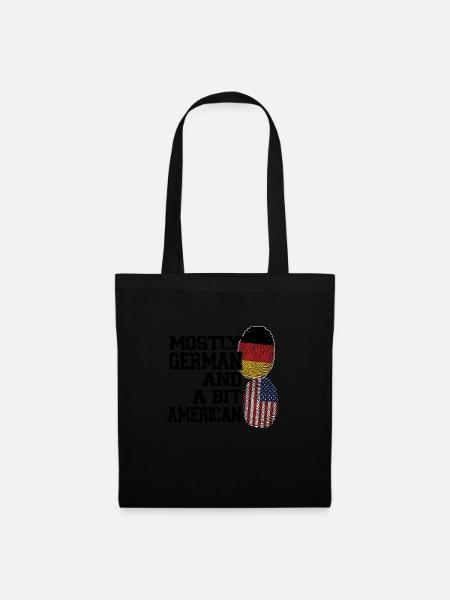 Deutschland Deutsch Deutsche Wurzeln Geschenk - Stoffbeutel - Schwarz