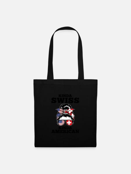 Schweizer Schweizer Schweiz Geschenk - Stoffbeutel - Schwarz