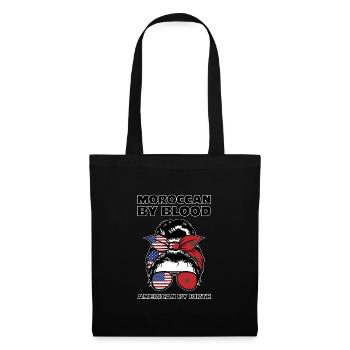 Marokko Marokkaner Marokkanische Wurzeln Geschenk - Stoffbeutel - Schwarz - Vorne
