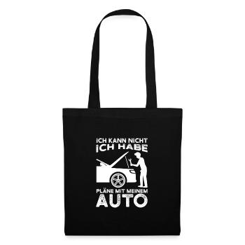 Auto Mechaniker Automechaniker Geschenk - Stoffbeutel - Schwarz - Vorne