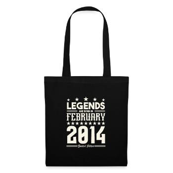 Gift Legend February 2014. Gift February 2014. - Tote Bag - black - Front