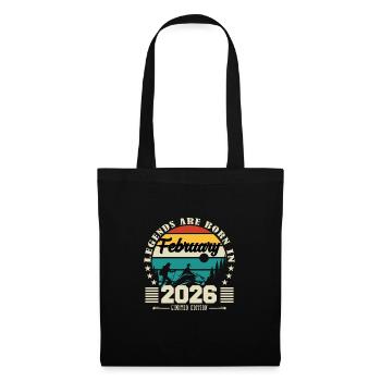 February 2026. Birthday gift February 2026. - Tote Bag - black - Front