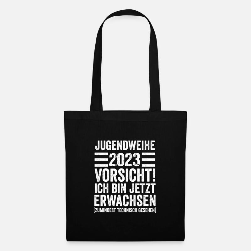 Jugendweihe Party Geschenk - Stoffbeutel - Schwarz
