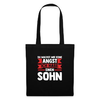 Papa Tochter Vater Geschenk - Stoffbeutel - Schwarz - Vorne
