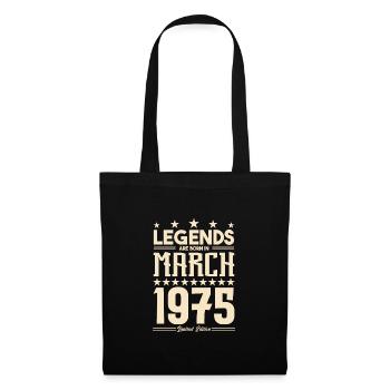 Gift Legend March 1975. gift March 1975. March. - Tote Bag - black - Front
