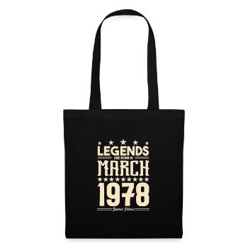 Gift Legend March 1978. gift March 1978. March. - Tote Bag - black - Front