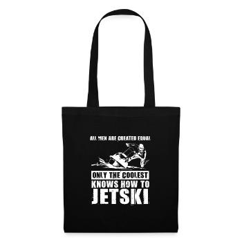 Jetski Jetskifahren Wintersport Geschenk - Stoffbeutel - Schwarz - Vorne