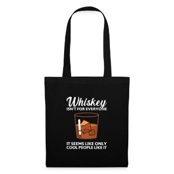 Whiskey trinken Whiskey trinken Whiskey Geschenk - Stoffbeutel - Schwarz - Vorne