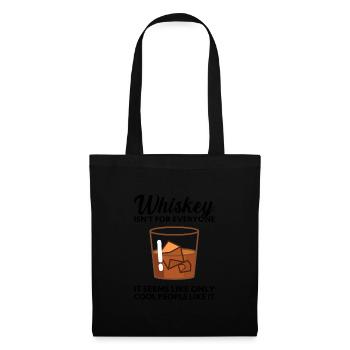 Whiskey trinken Whiskey trinken Whiskey Geschenk - Stoffbeutel - Schwarz - Vorne