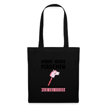 Hobby Horse Mädchen Hobby Horse Mädchen Geschenk - Stoffbeutel - Schwarz - Vorne