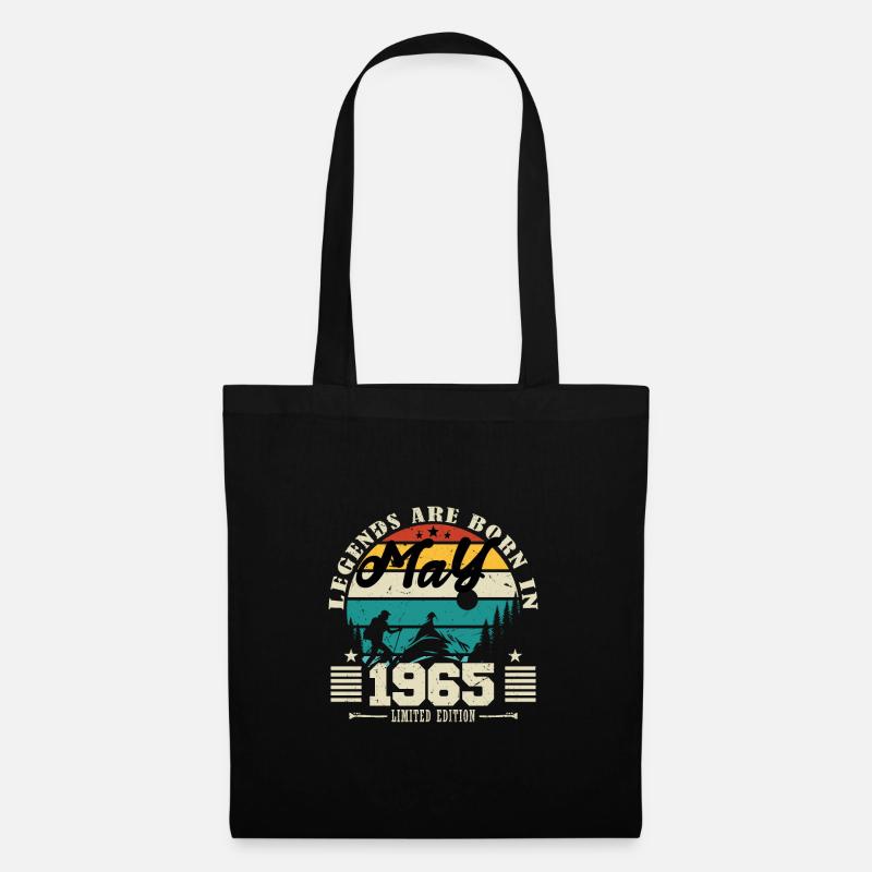 Mai 1965 Geburtstagsgeschenk Mai 1965. Mai 1965. - Stoffbeutel - Schwarz