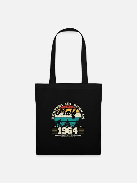 Mai 1964 Geburtstagsgeschenk Mai 1964. Mai 1964. - Stoffbeutel - Schwarz