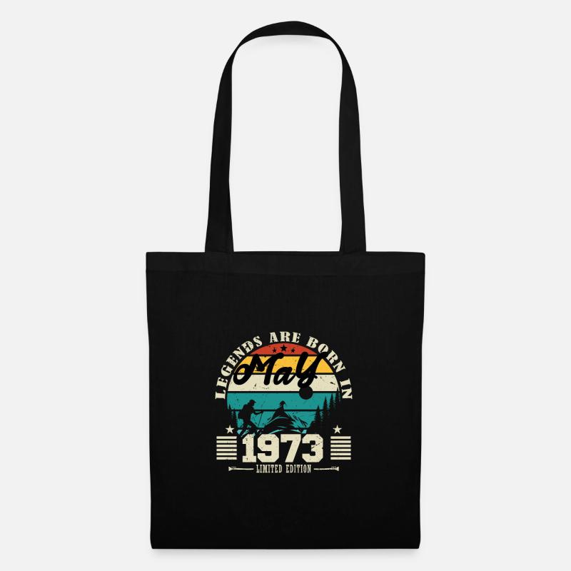 Mai 1973 Geburtstagsgeschenk Mai 1973. Mai 1973. - Stoffbeutel - Schwarz