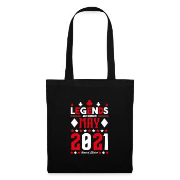 cadeau d'anniversaire Mai 2021. jeux de carte .May - Sac en tissu - noir - Devant