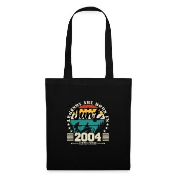 Juin 2004. Cadeau d'anniversaire juin 2004. June. - Sac en tissu - noir - Devant