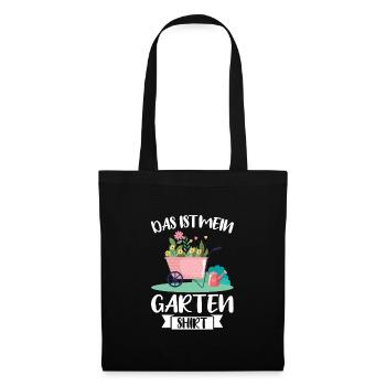 Garten Pflanze Gärtnerei Geschenk - Stoffbeutel - Schwarz - Vorne