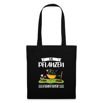 Garten Pflanze Gärtnerei Geschenk - Stoffbeutel - Schwarz - Vorne