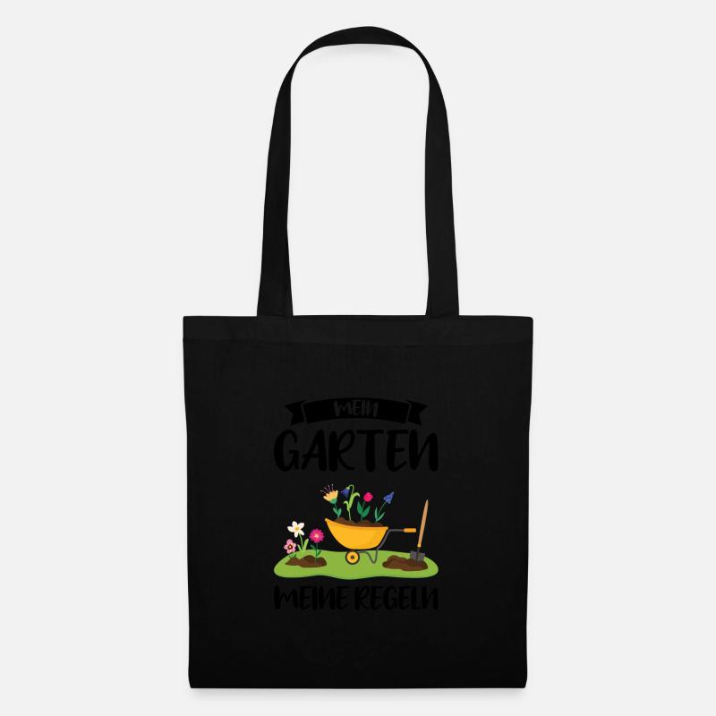 Garten Pflanze Gartenarbeit Geschenk - Stoffbeutel - Schwarz