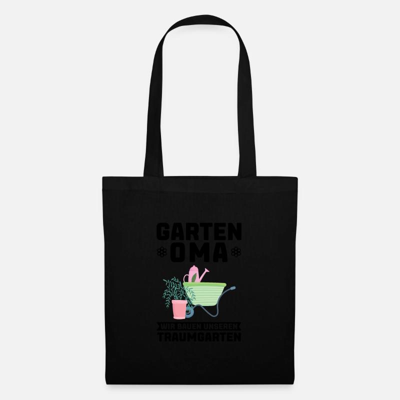 Garten Oma Hobbygärtner Geschenk - Stoffbeutel - Schwarz