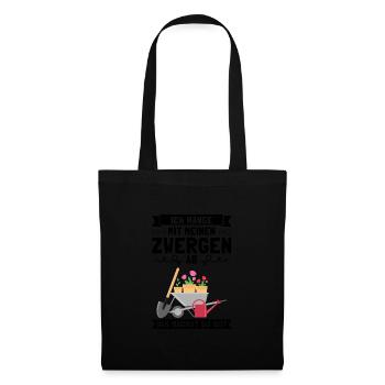 Garten Pflanze Gartenliebhaber Geschenk - Stoffbeutel - Schwarz - Vorne
