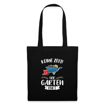 Garten Pflanze Gartenarbeit Geschenk - Stoffbeutel - Schwarz - Vorne