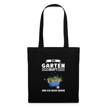 Garten Pflanze Gärtnerei Geschenk - Stoffbeutel - Schwarz - Vorne