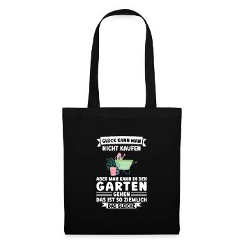 Garten Pflanze Gärtnerei Geschenk - Stoffbeutel - Schwarz - Vorne
