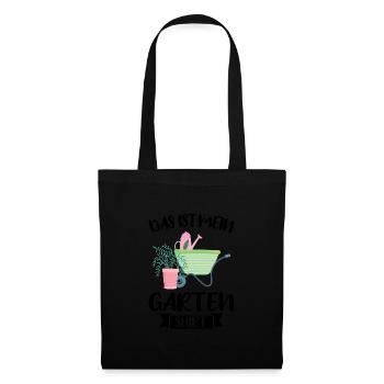 Garten Pflanze Pflanzen Geschenk - Stoffbeutel - Schwarz - Vorne